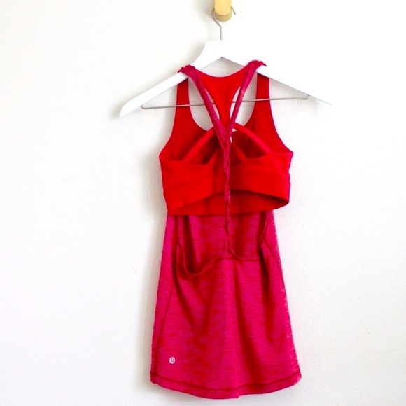 NEW! Lululemon Twist And Toil Tank Sports Bra Ruby Red SZ 2 - Picture 8 of 11